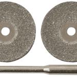 Круги с алмазным напылением 3 шт. и штифт диам. 3 мм, 22 мм FIT 36930