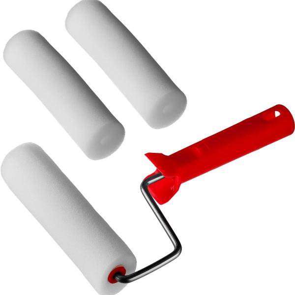 Валик  140 мм, d=40 мм "ПОРОЛОН" в наборе: 3 шубки + ручка, MIRAX 0363-14