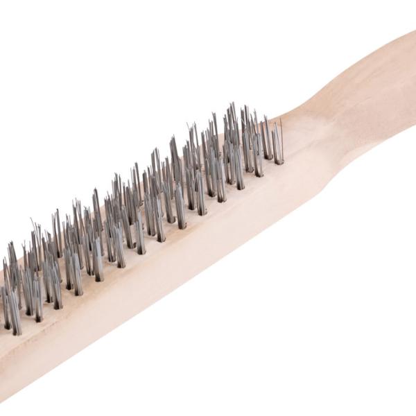 Корщетка с деревянной ручкой КУРС 5 рядов, 280 мм 38401