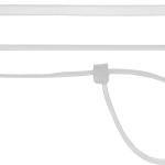 Кабельные стяжки белые ХС-Б, 3.6 x 300 мм, 100 шт,нейлоновые, СИБИН 3786-36-300